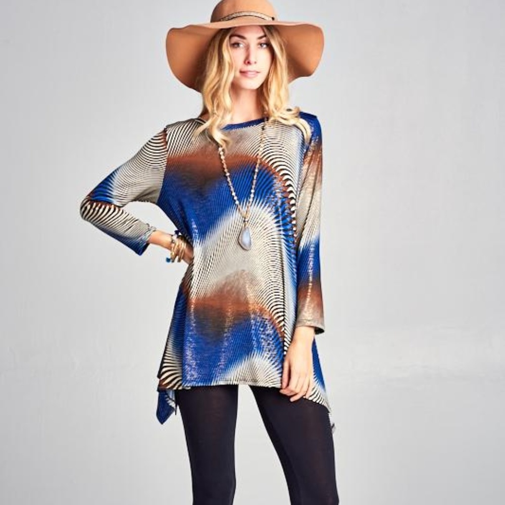 Soft and Stretchy Boho Tunic Top